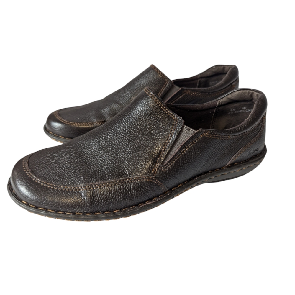 Børn B.O.C Women's Shoes Athena Driving Brown Leather Loafers Flats Size 8.5/40.